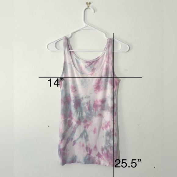 Loft Tie Dye Women's medium tank top purple, teal - Picture 6 of 6